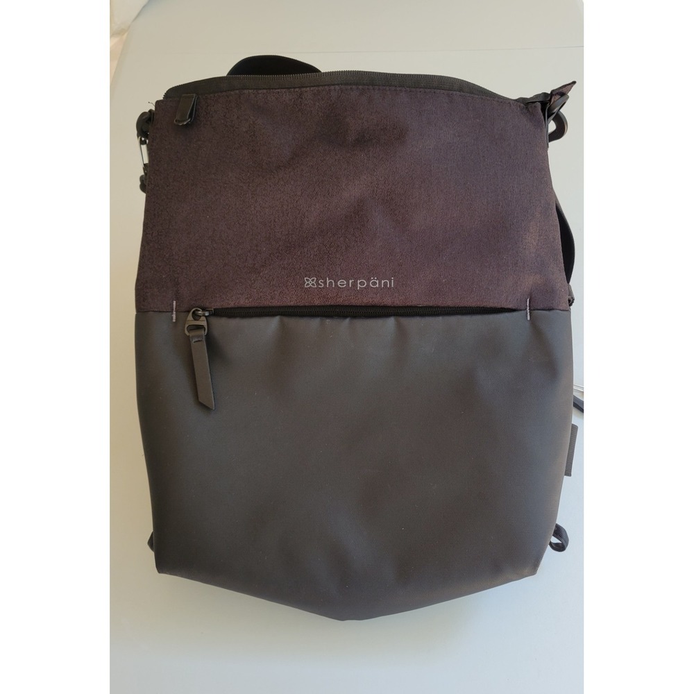 Sherpani Cabo Anti-Theft Cross/ Backpack Tote Travel Bag Black, Flashlight